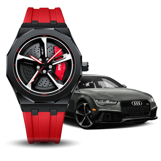 RS-7  Black Polygon Case Red